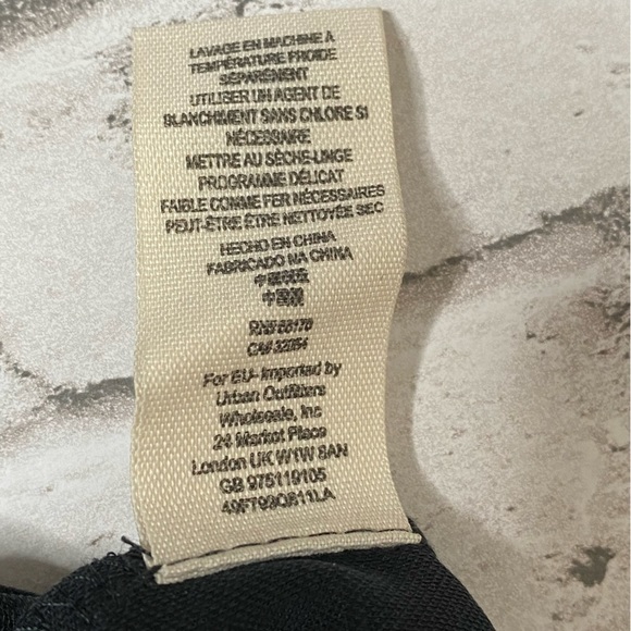 𝅺free People sz Small Black Pull On Pleated Ankle Leggings - Picture 10 of 10